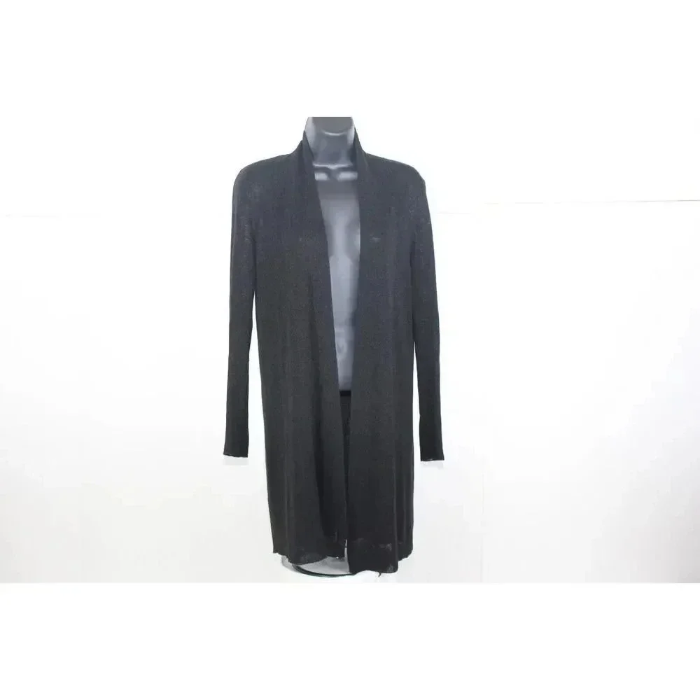 Eileen Fisher Black Open Front Knit Cardigan Size XS Womens - Picture 1 of 9